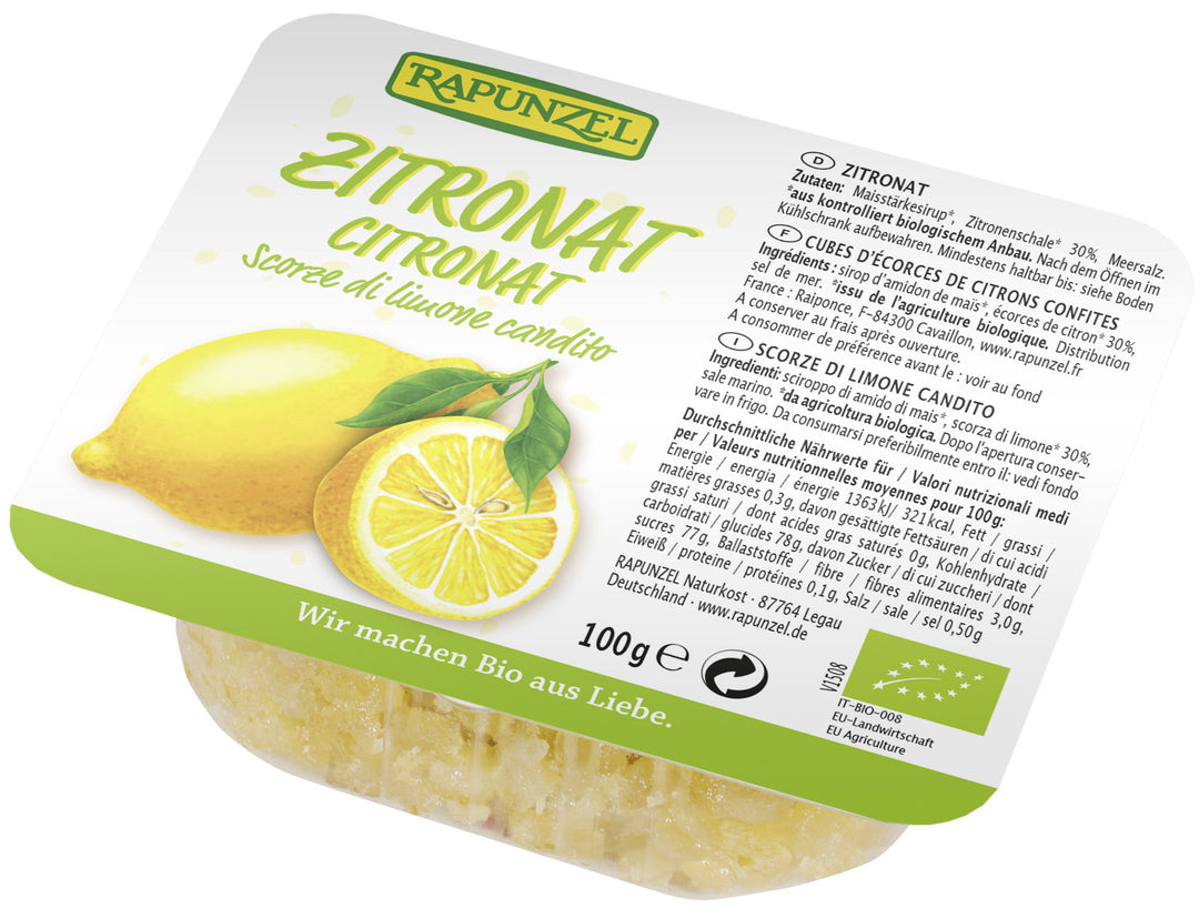 Zitronat gewürfelt - ohne Weißzucker (100 g)