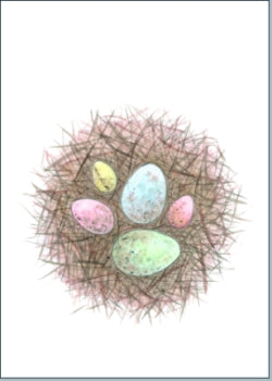 Osternest - Postkarte