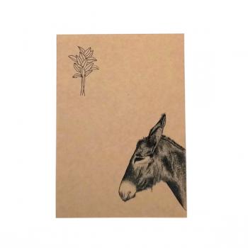 Eselskopf - Postkarte