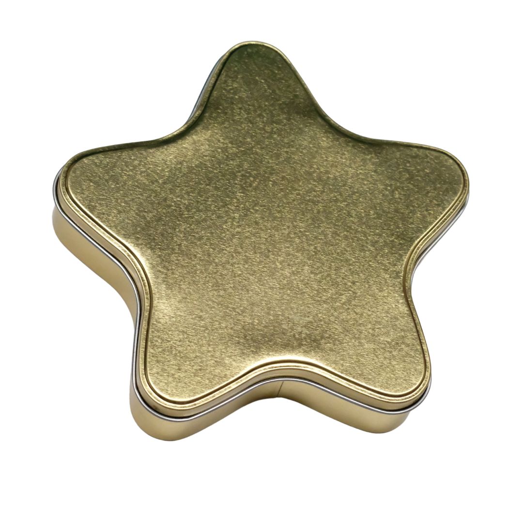 Sterndose - Weißblech (gold)