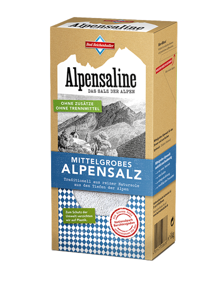 Alpensaline Alpensalz - mittelgrob (1,0 kg)