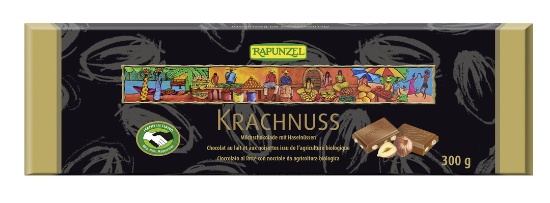Krachnuss - Vollmilchschokolade mit Haselnüssen (300 g)