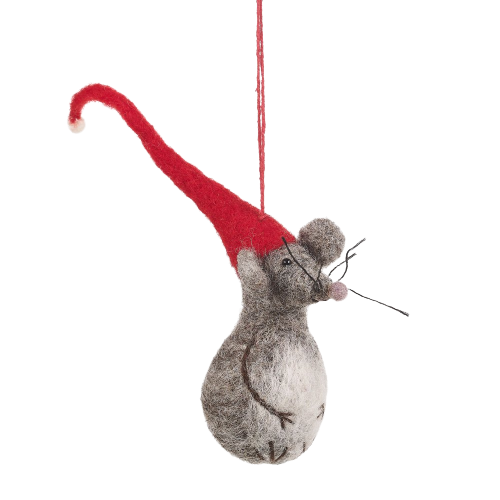 Weihnachtsmaus aus Filz