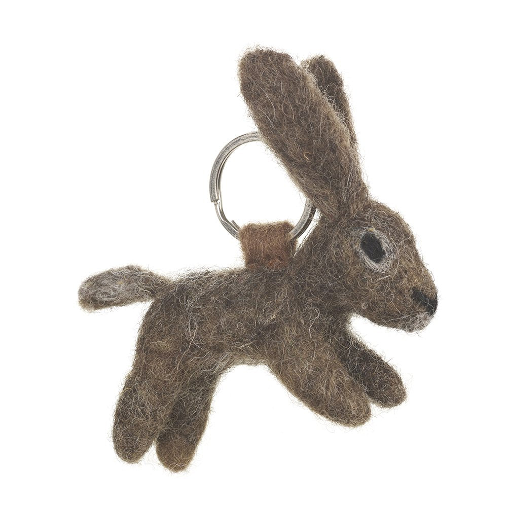 Schlüsselanhänger aus Filz - Hase