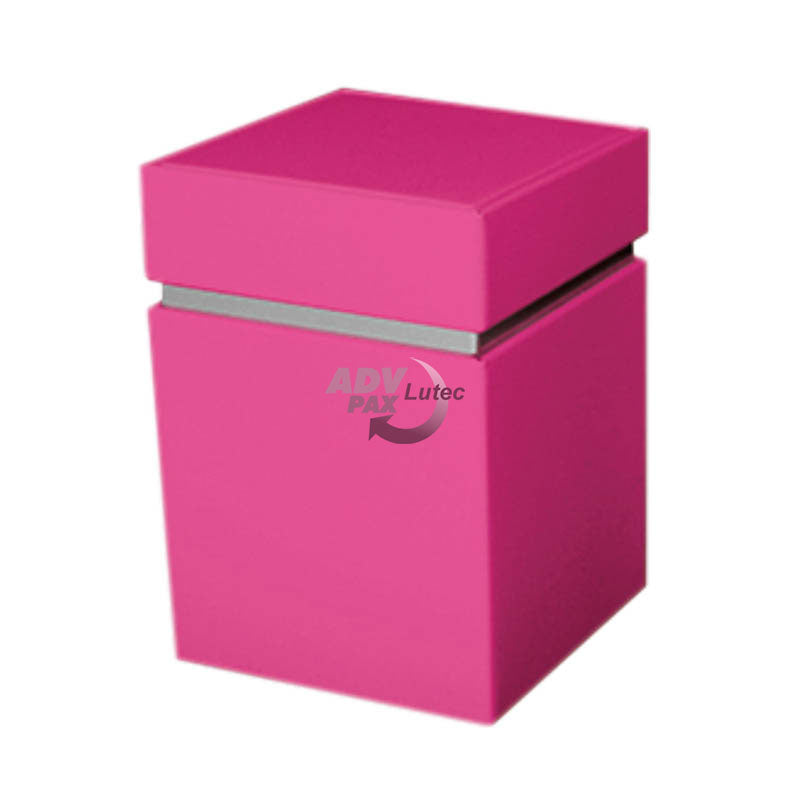 Stülpdeckeldose - pink (quadratisch)