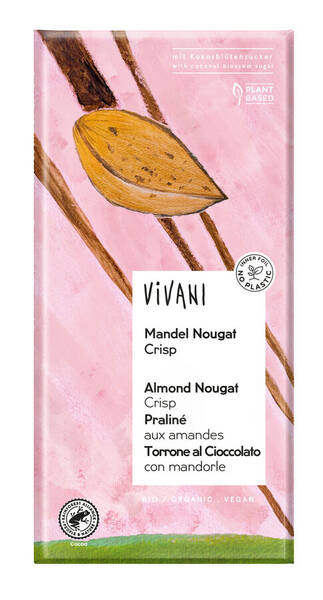 Mandel-Nougat-Crisp - Schokolade (80 g)