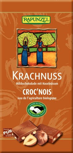 Krachnuss – Vollmilchschokolade mit Haselnüssen (100 g)