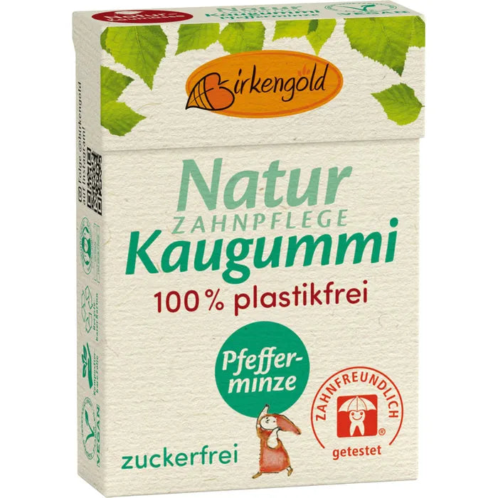 Zahnpflege Kaugummi Natur - Pfefferminze (28g)