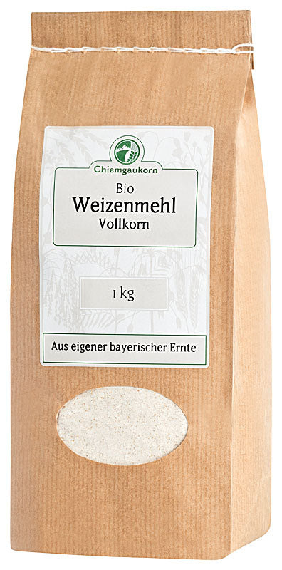 Weizen - Vollkornmehl in verschiedenen Größen