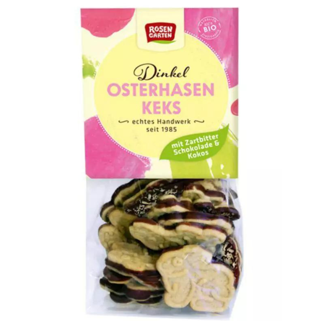 Dinkel-Osterhasen-Keks - Zartbitter-Schokolade & Kokos (150 g)