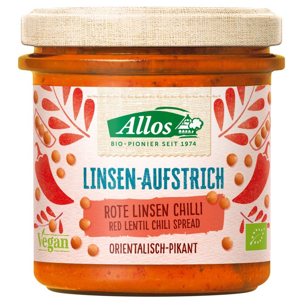 Linsenaufstrich - Rote Linse Chili (140 g)