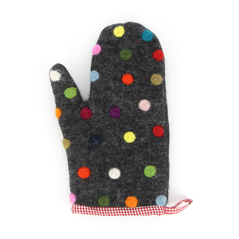 Ofenhandschuh aus Filz (rechts)