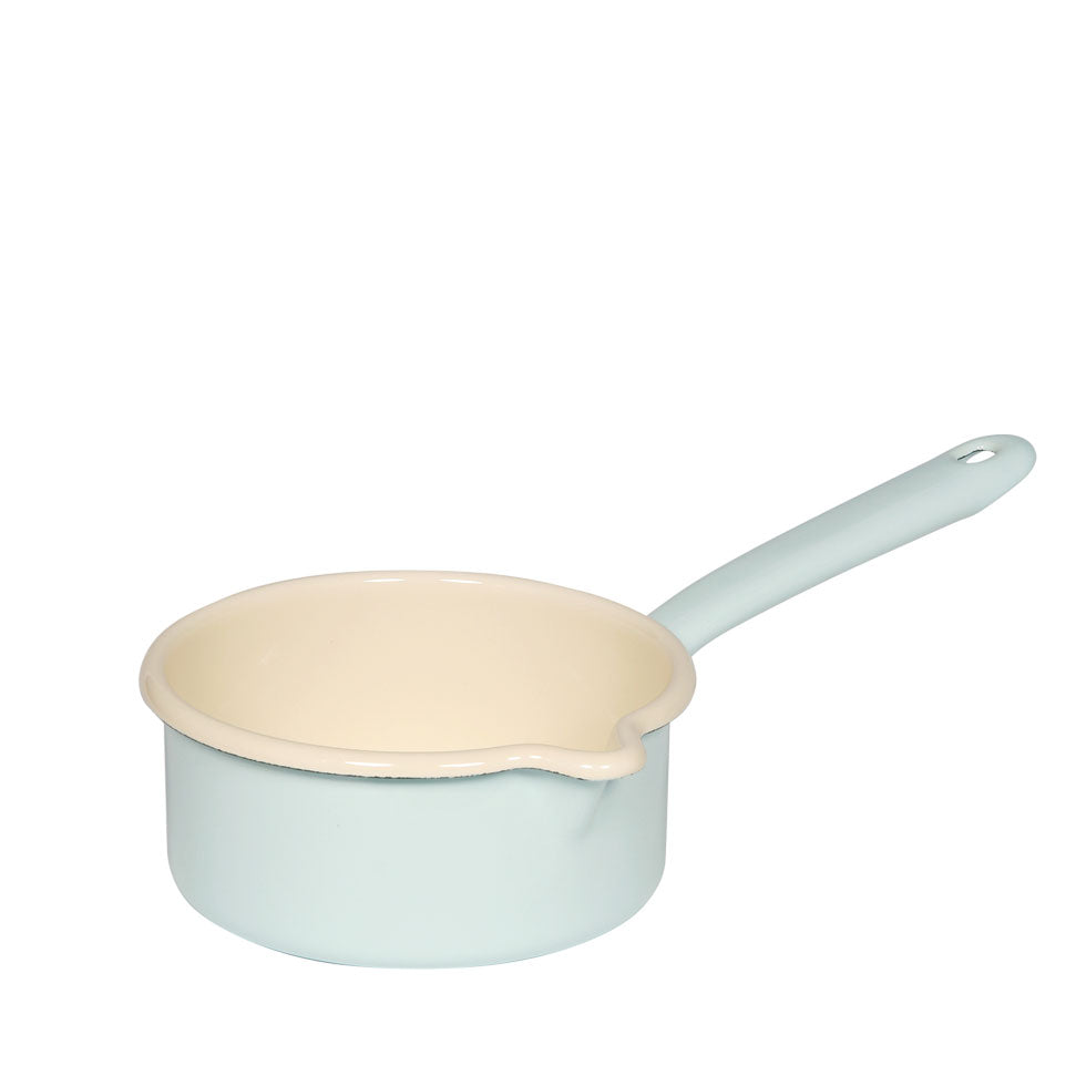 Stielkasserolle mit großem Ausguß - türkis (0,75 l)