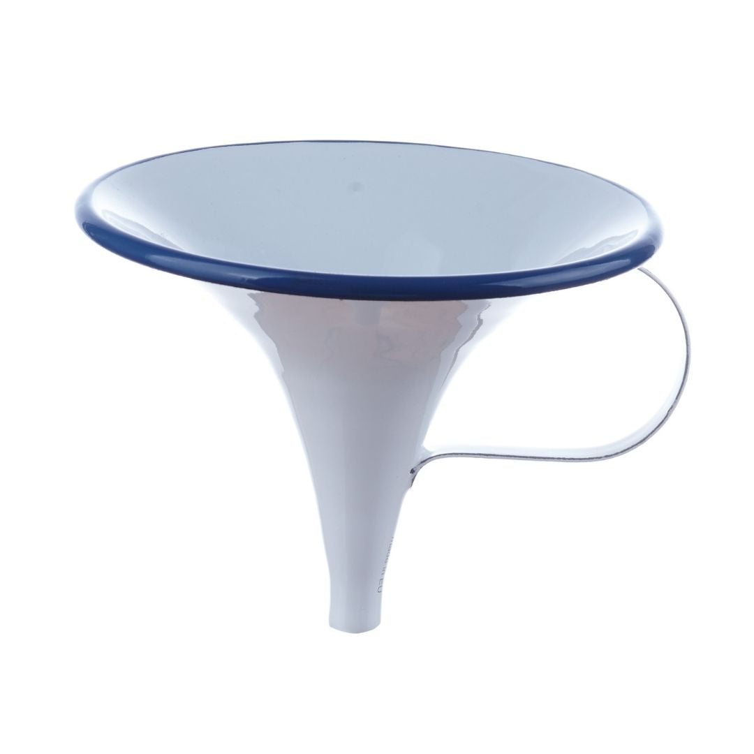 Trichter - weiß / blau (Ø 13,5 cm)