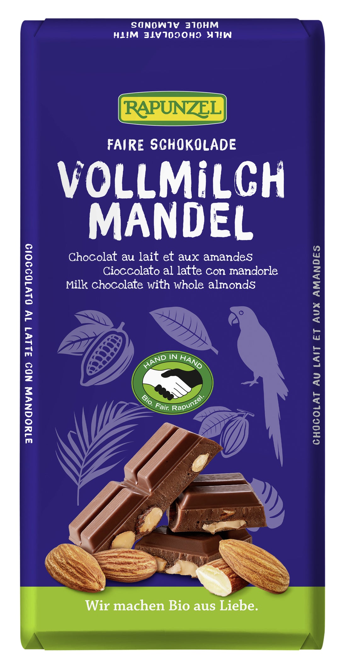 Vollmilch-Schokolade - ganze Mandel (200 g)