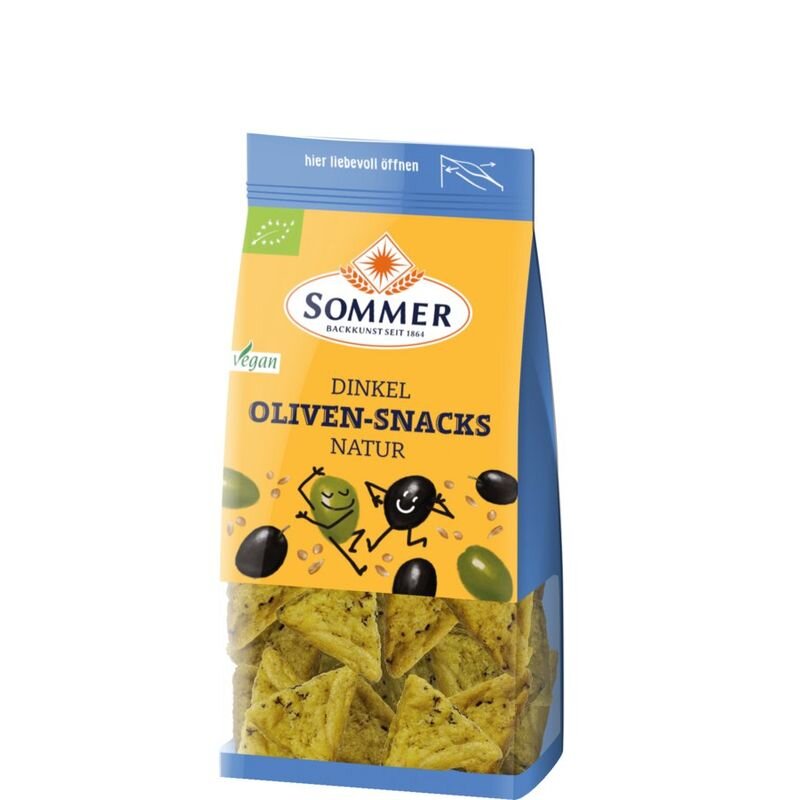 Dinkel Oliven-Snacks - natur (150 g)