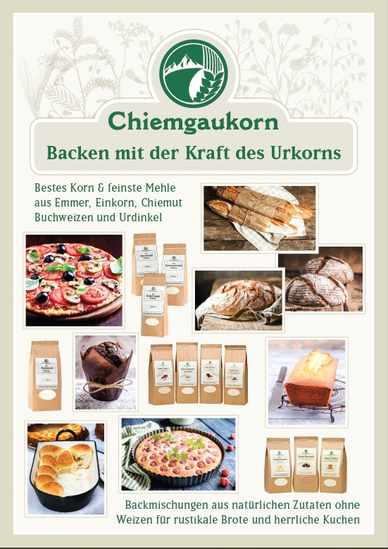 Poster "Backen mit Chiemgaukorn"