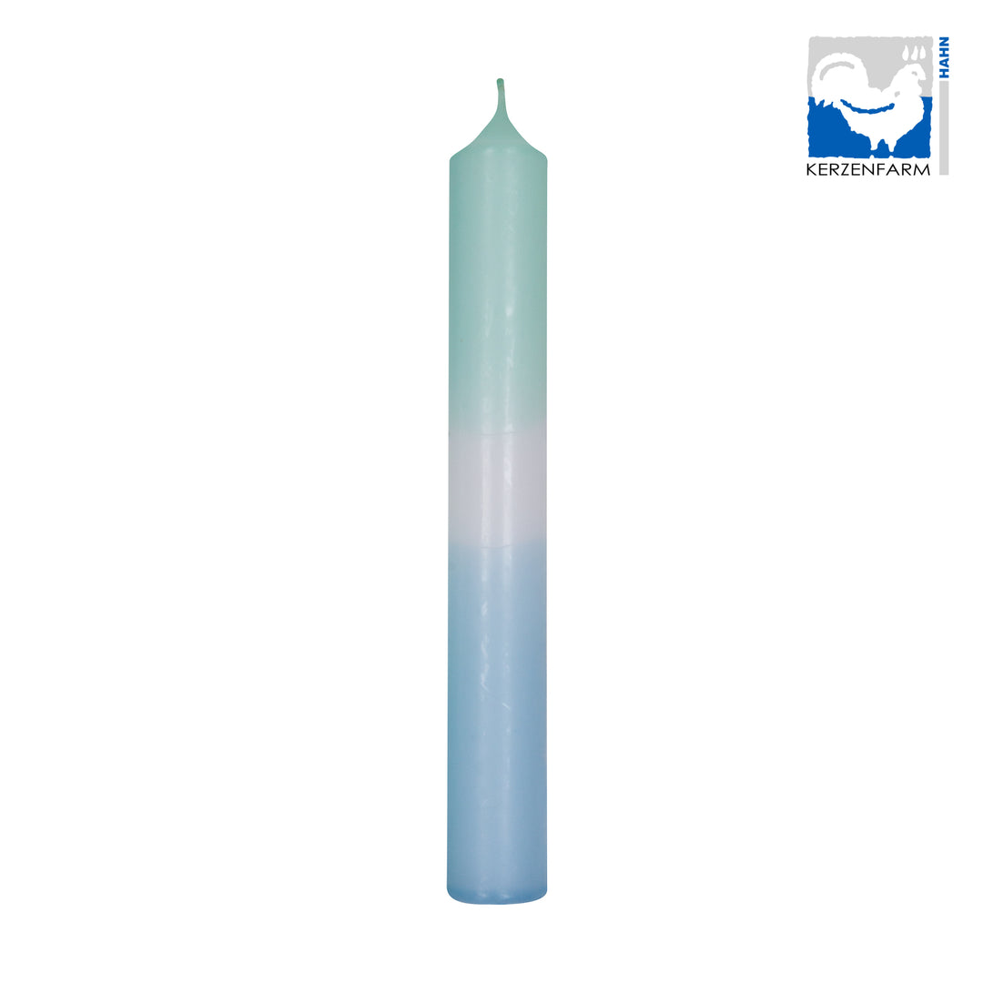 Stabkerze - eisblau / mint ( 180 x 22 mm)