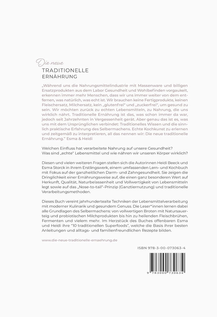 Die neue traditionelle Ernährung - GRUNDLAGEN - Kochbuch