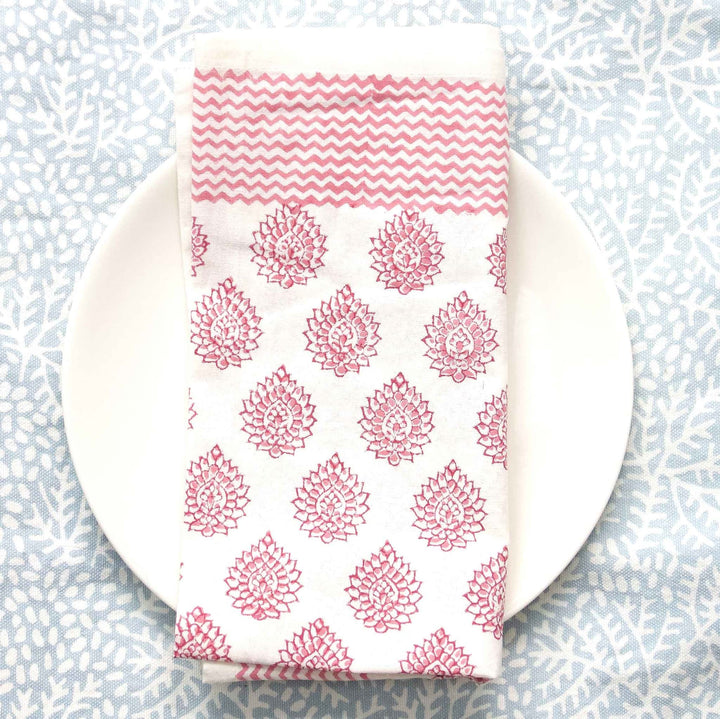 Serviette - Little Lotus roza