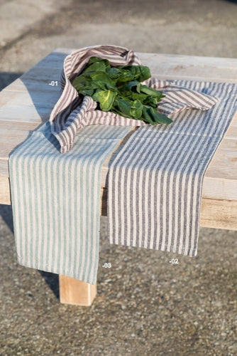 Trockentuch - Streifen blau/grau (50 x 70 cm)