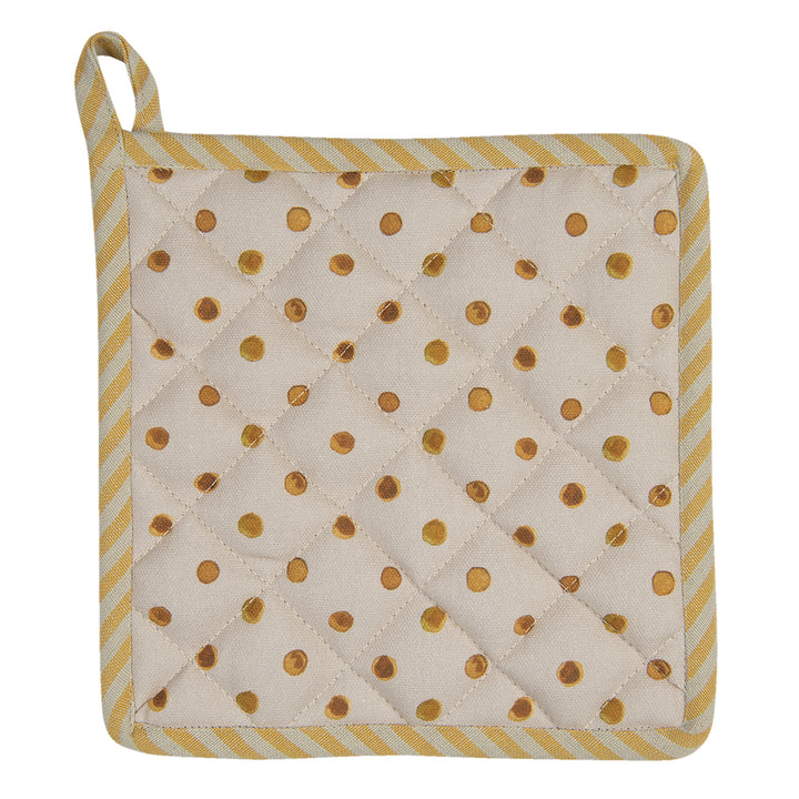 Topflappen – Zitrone (beige-gelb)