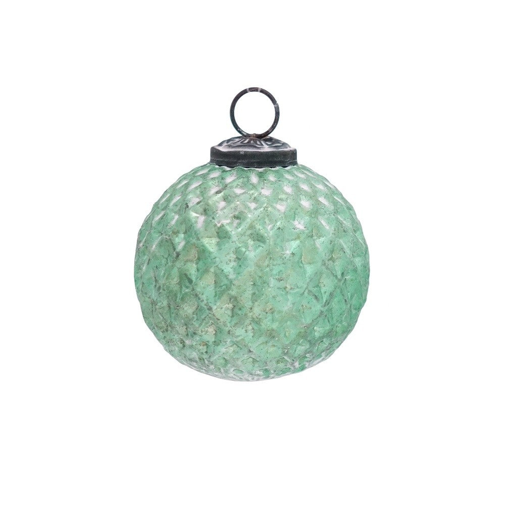 Weihnachtskugel "Raute" Ø 5 cm, antikgrün