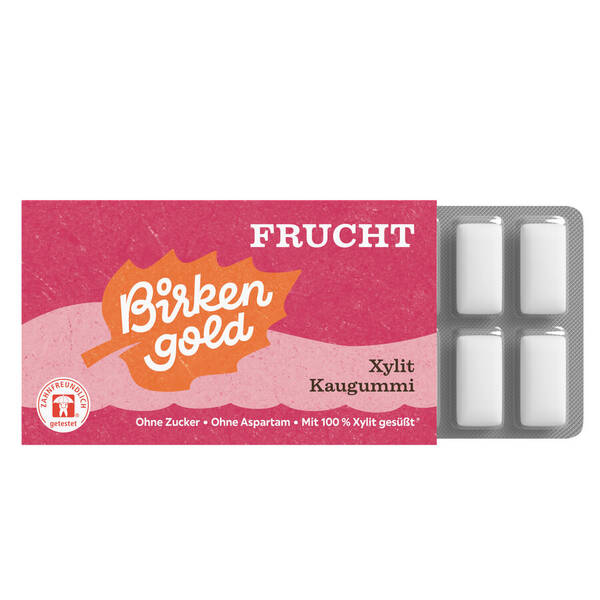 Kaugummi Xylit - Frucht (12 Stück)