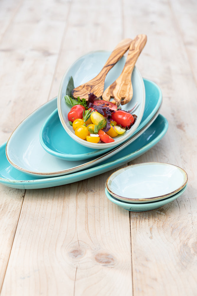 Antipastischale 32 x 17 cm aqua