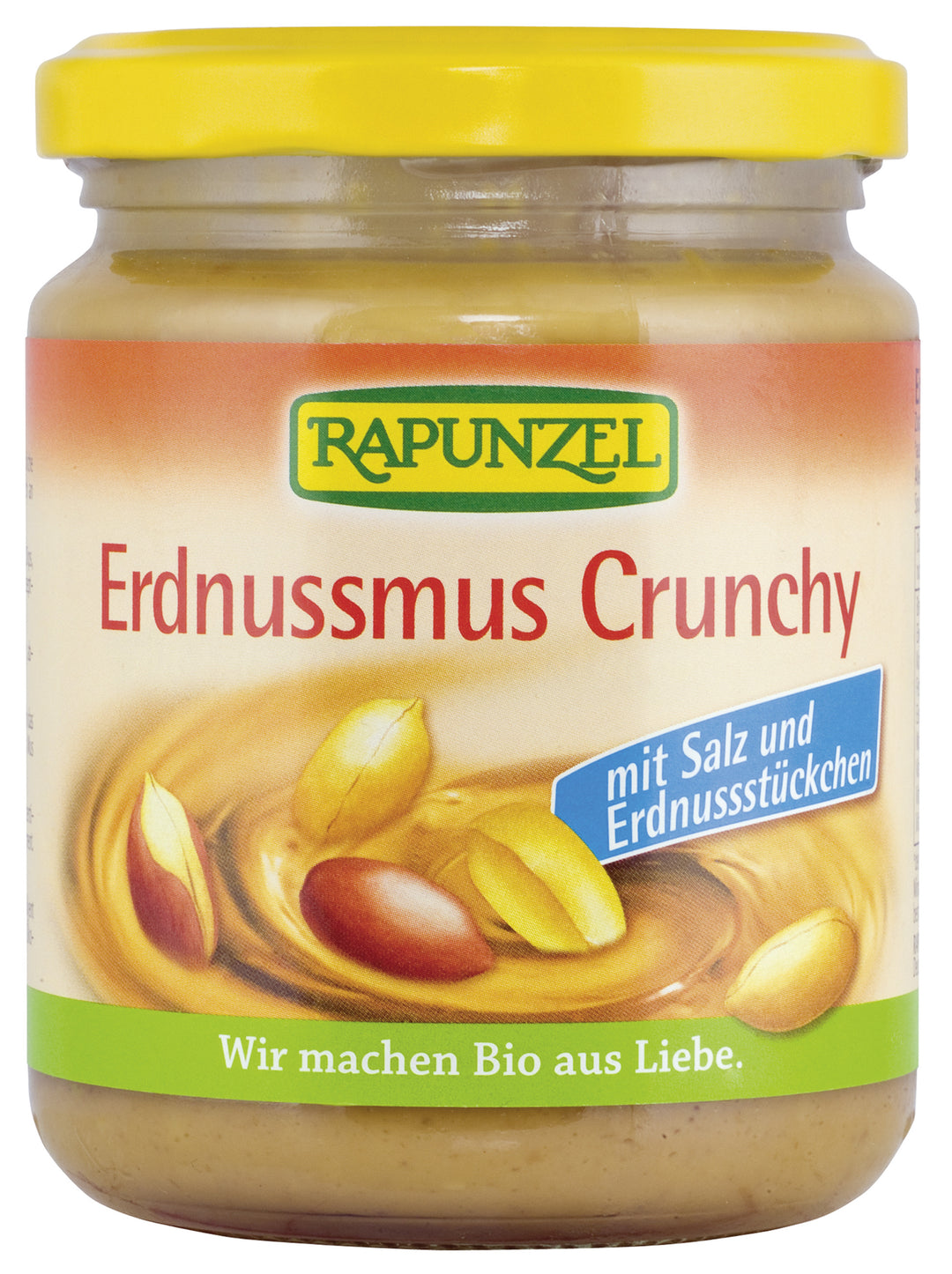 Erdnussmus - Crunchy mit Salz in verschiedenen Größen