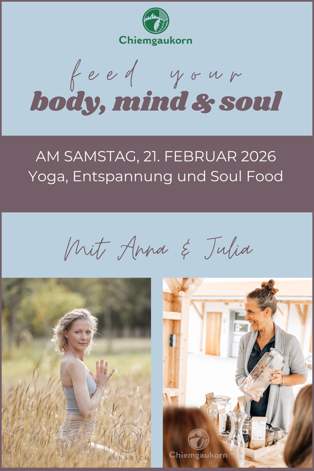 Feed your Body, Mind & Soul am 21.02.2026