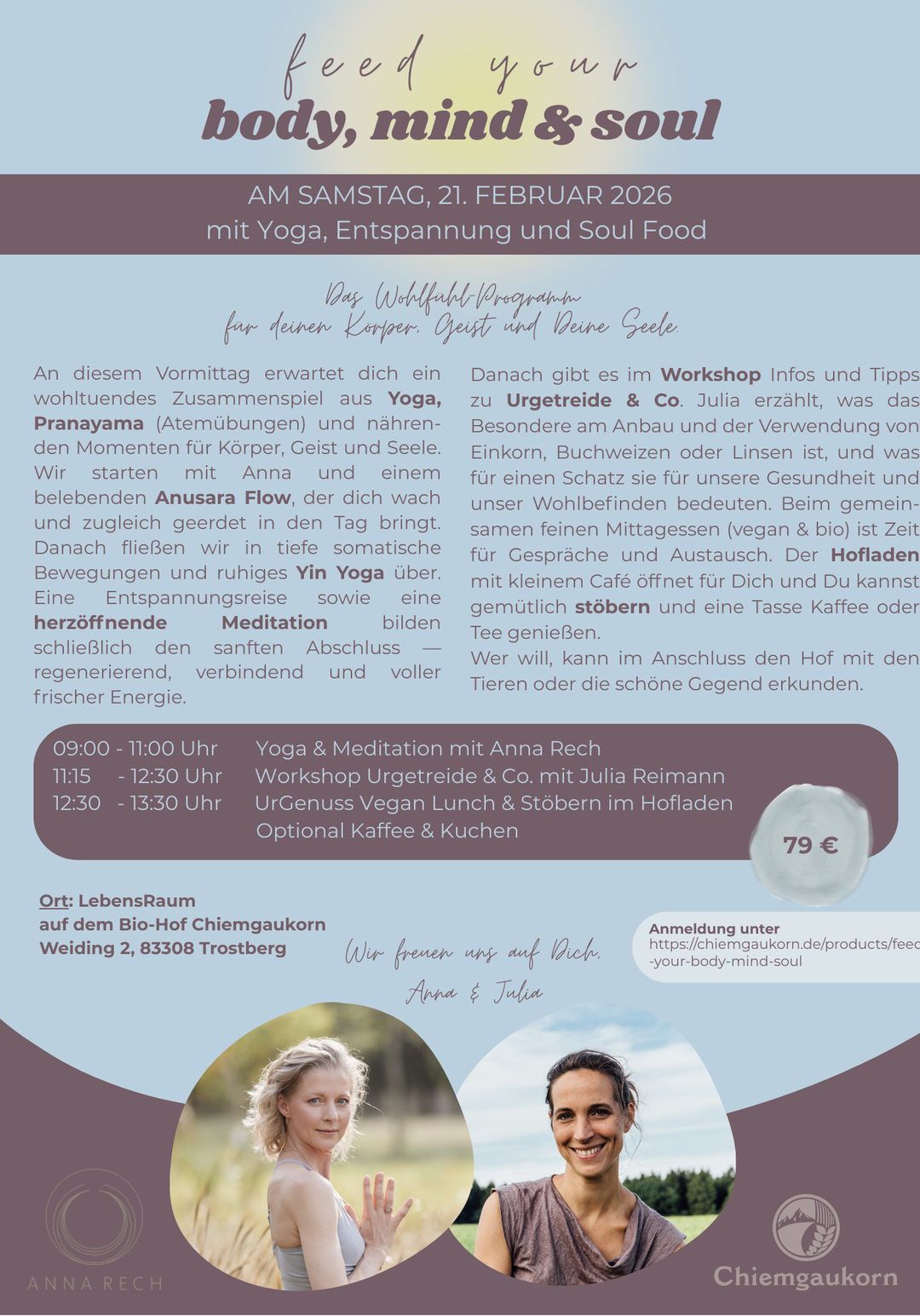 Feed your Body, Mind & Soul am 21.02.2026