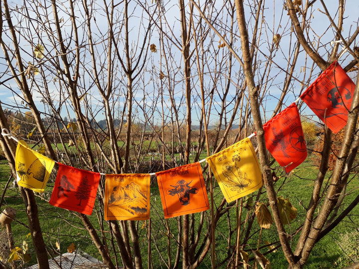 Allgäuer Gebetsfähnchen in verschiedenen Ausführungen