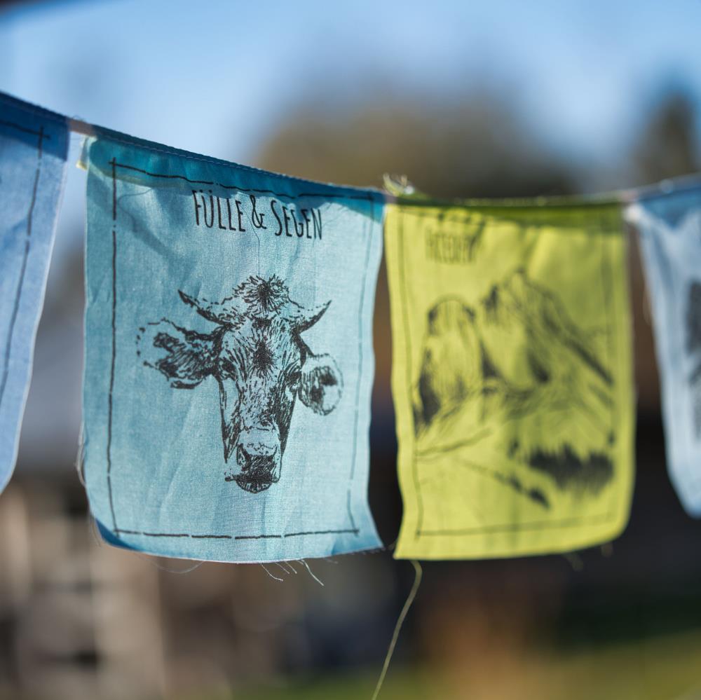 Allgäuer Gebetsfähnchen in verschiedenen Ausführungen