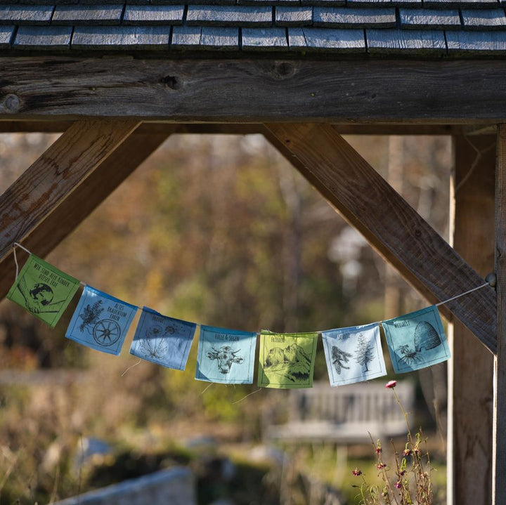 Allgäuer Gebetsfähnchen in verschiedenen Ausführungen