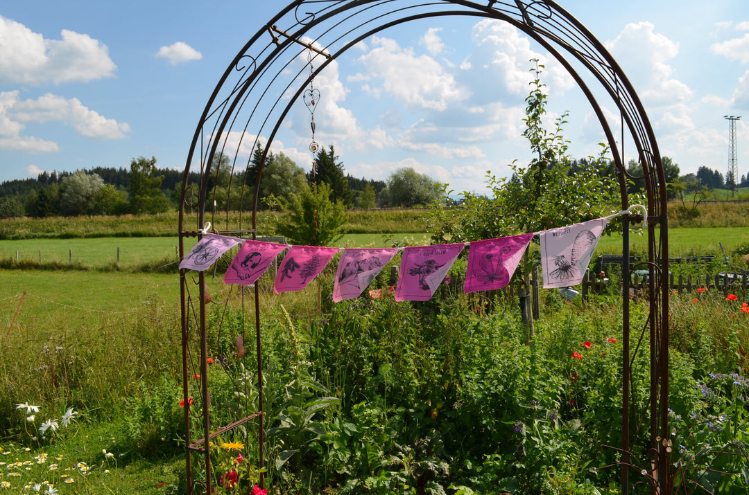 Allgäuer Gebetsfähnchen in verschiedenen Ausführungen