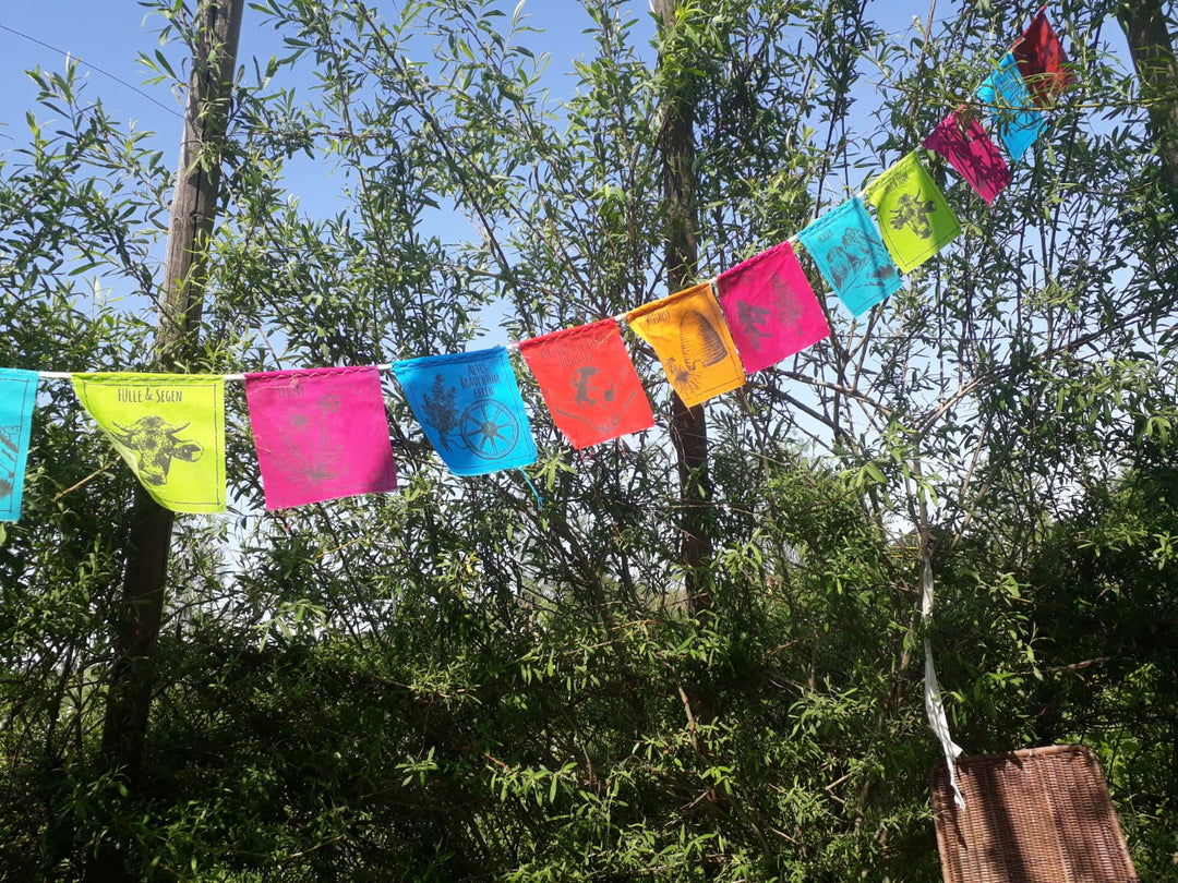 Allgäuer Gebetsfähnchen in verschiedenen Ausführungen