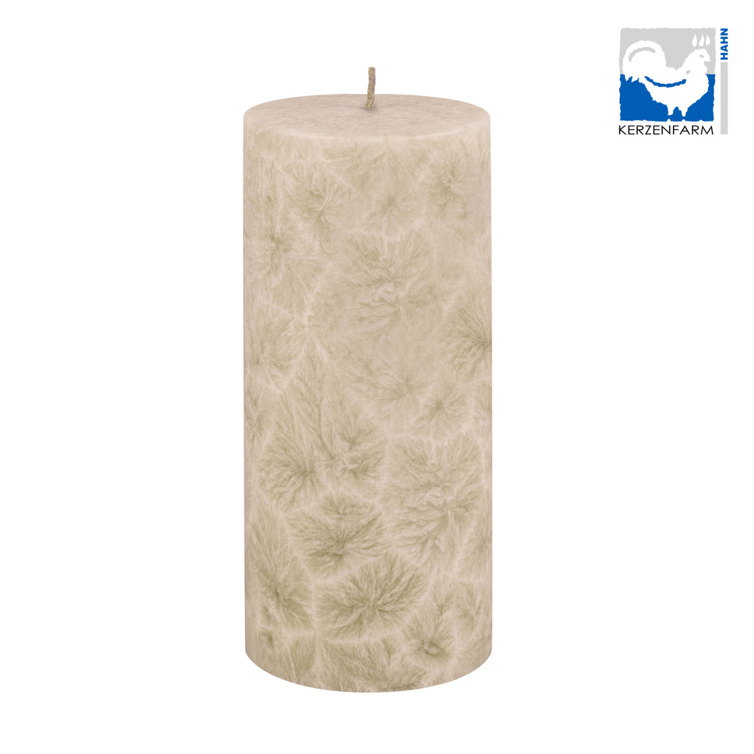 Stearin-Stumpenkerze 64x135 mm, taupe