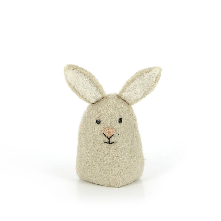 Eierwärmer aus Filz - Hase hellbraun