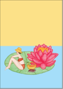 Picknick auf der Seerose - Postkarte