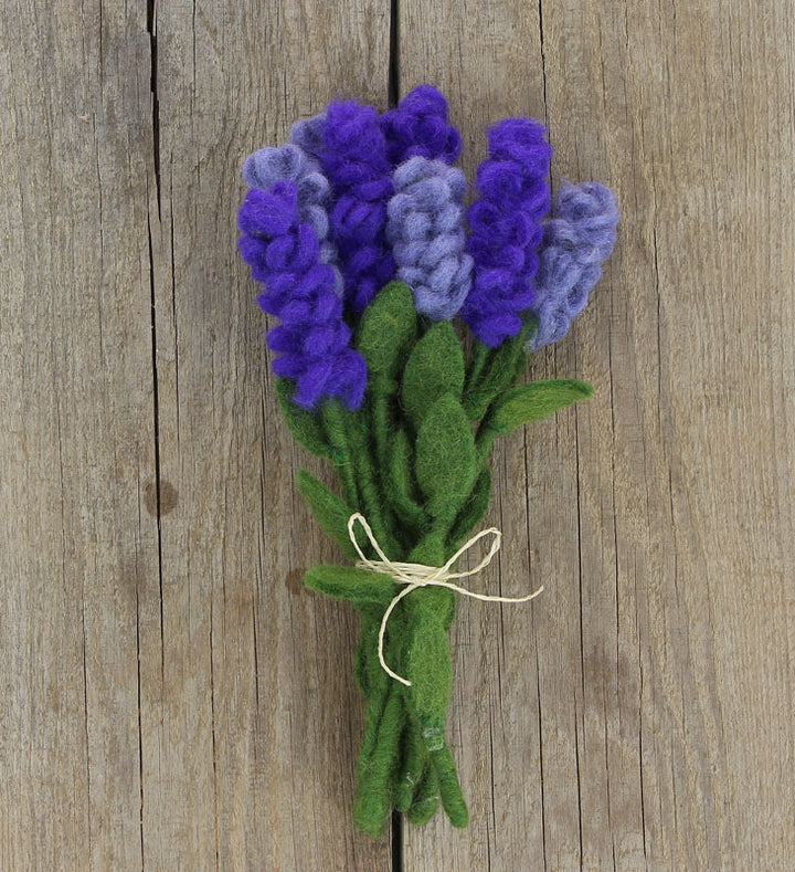 Blume aus Filz, Lavendel Dunkel