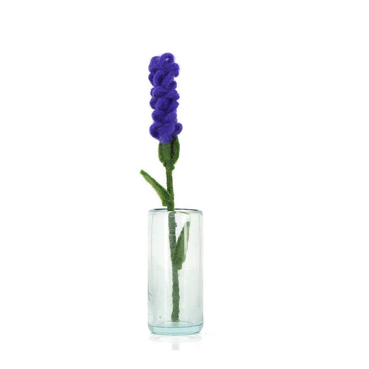 Blume aus Filz, Lavendel Dunkel