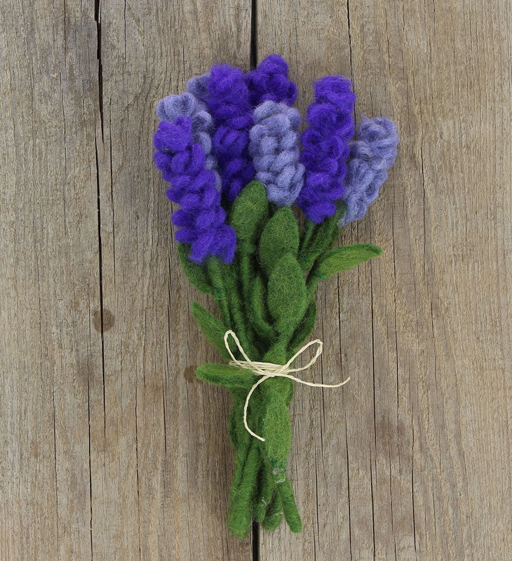 Blume aus Filz, Lavendel Hell