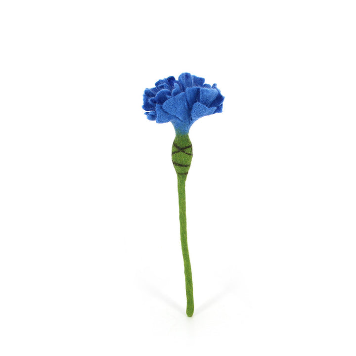 Blume aus Filz, Kornblume