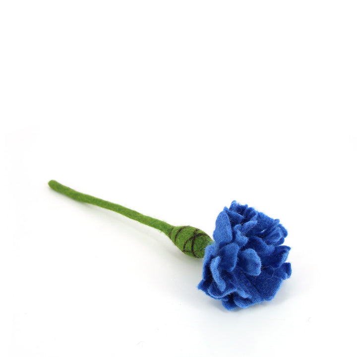 Blume aus Filz, Kornblume