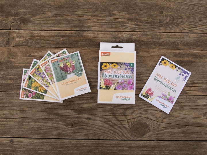 Make your own Blumenstrauß - Saatgut-Box