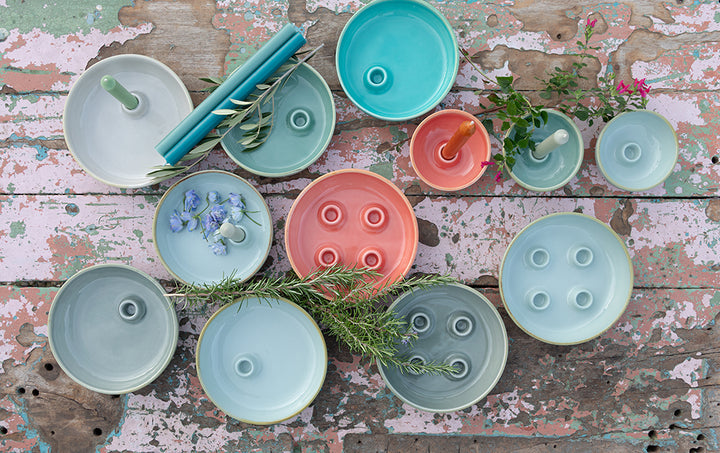 Kerzenteller ⌀ 21 cm - Kiesel