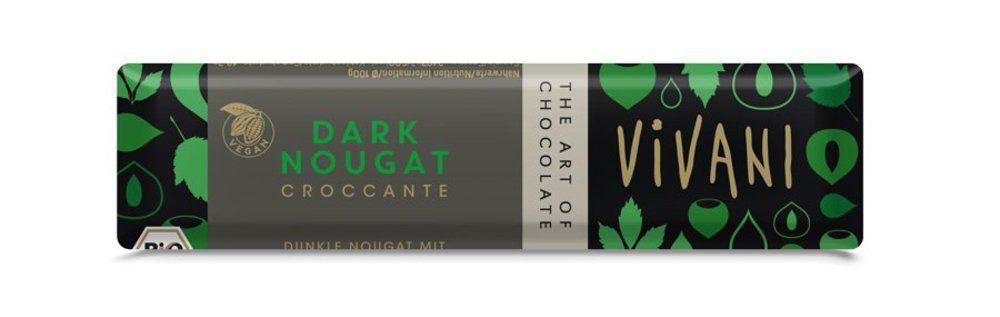 Schokoriegel - Dark Nougat Croccante (35 g)