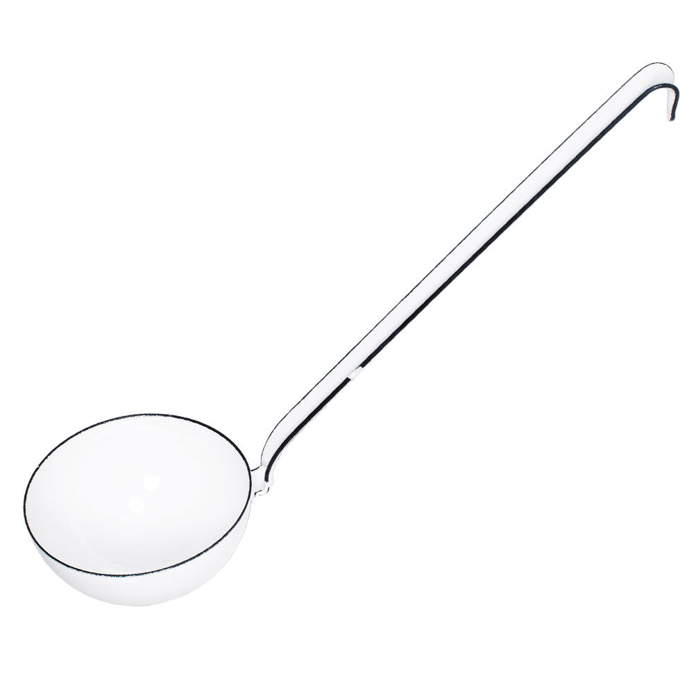 Schöpflöffel - classic weiß (Ø 9 cm)