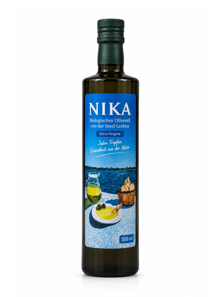 Nika - Polyphenolreiches Bio-Olivenöl von der Insel Lesbos (500 ml)